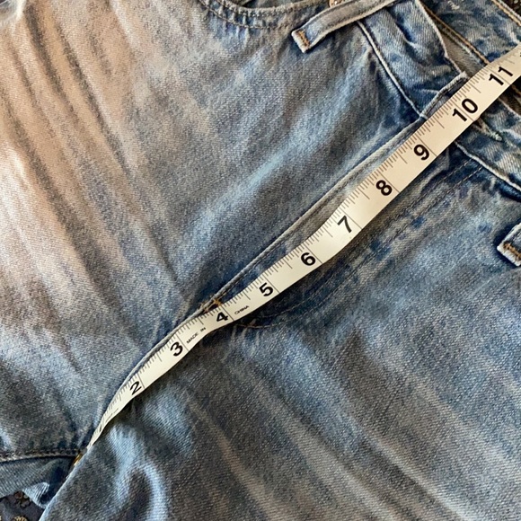 AG-ED denim The Isabelle high rise straight crop distressed light wash j… - Picture 12 of 13
